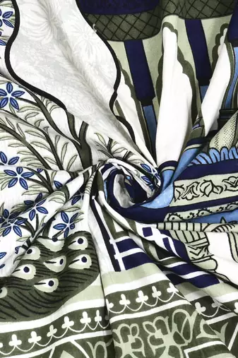 Cotton Screen Printed King Size Double Bed Bedsheet with 2 Pillow Covers