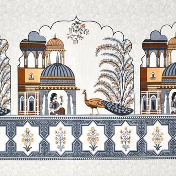 Cotton Screen Printed King Size Double Bed Bedsheet with 2 Pillow Covers 3