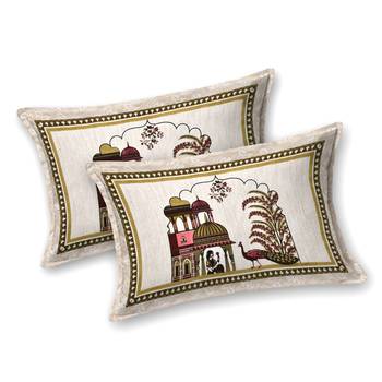 Cotton Screen Printed King Size Double Bed Bedsheet with 2 Pillow Covers 2