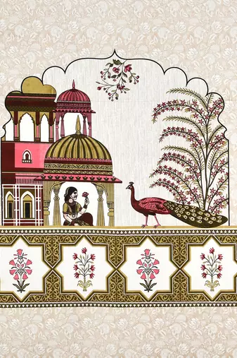 Cotton Screen Printed King Size Double Bed Bedsheet with 2 Pillow Covers