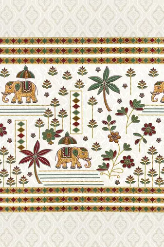 Cotton Screen Printed King Size Double Bed Bedsheet with 2 Pillow Covers