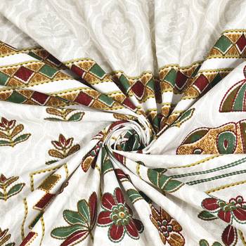 Cotton Screen Printed King Size Double Bed Bedsheet with 2 Pillow Covers 4