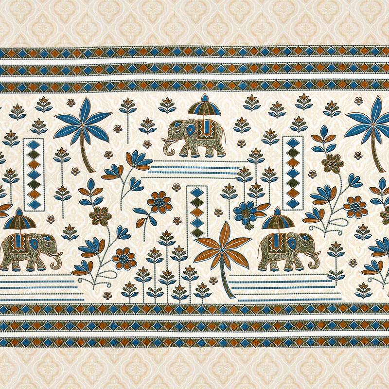 Cotton Screen Printed King Size Double Bed Bedsheet with 2 Pillow Covers