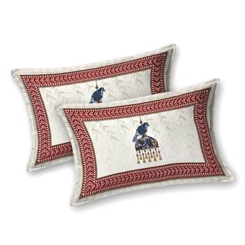 Cotton Screen Printed King Size Double Bed Bedsheet with 2 Pillow Covers 2
