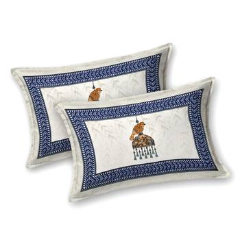 Cotton Screen Printed King Size Double Bed Bedsheet with 2 Pillow Covers 2