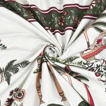 Cotton Screen Printed King Size Double Bed Bedsheet with 2 Pillow Covers 4