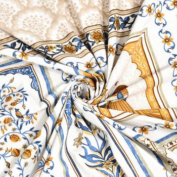 Cotton Screen Printed King Size Double Bed Bedsheet with 2 Pillow Covers 4