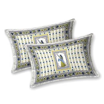 Cotton Screen Printed King Size Double Bed Bedsheet with 2 Pillow Covers 2