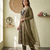 Women floral printed anarkali kurta set with dupatta & pant