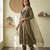 Women floral printed anarkali kurta set with dupatta & pant