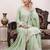 Pastel pista green embroidered kurti set