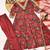 Women floral printed anarkali kurta set with dupatta & pant
