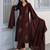 Deep maroon embroidered kurta set with pants & lace work dupatta