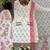 Designer cream floral print kurta with farshi plazo bottom & dupatta set for women
