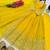 yellow color sequin embroidery silk blend gown set