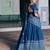 Women's Lightweight Cotton Chanderi Natural Batik Print Gopidress Lehenga Choli Set.