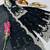 black color cording embroidery sequin work kurti sharara set