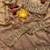 Cream Color Beeds Work Silk Blend Saree