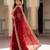 Maroon Color Beeds Work Silk Blend Saree