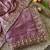Onion Pink Color Beeds Work Silk Blend Saree