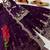 plum color cording embroidery sequin work kurti sharara set
