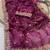 Wine Color Beeds Work Silk Blend Saree