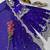 purple color cording embroidery sequin work kurti sharara set