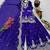 purple color cording embroidery sequin work kurti sharara set