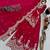 red color cording embroidery sequin work kurti sharara set