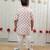Off white printed cotton kurta set