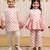 Off white printed cotton kurta set