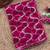Magenta Color Beads Work Net Saree