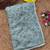 Sky Blue Color Beads Work Net Saree
