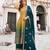 Multicolor faux georgette embroidered work sharara set with dupatta