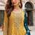 Multicolor faux georgette embroidered work sharara set with dupatta