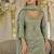 Light teal dola silk embroidered work palazzo set with dupatta