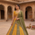 Yellow & Olive Green Embroidered Bridal Lehenga Choli for Women