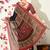 black paisley print viscose  saree with unstitched blouse piece