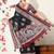 black peacock print woven border viscose  saree with unstitched blouse piece