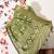 green floral printed cotton silk saree with unstitched blouse piece