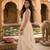 Kasavu a line gown with lotus applique work