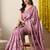 pink floral printed cotton silk saree with unstitched blouse piece
