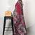 pink madhubani,ethnic printed viscose  saree with unstitched blouse piece