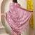 pink floral printed cotton silk saree with unstitched blouse piece