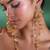 Gold Plated Floral Kashmiri Earrings