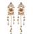 Gold Plated Floral Kashmiri Earrings