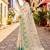 Sangam prints sky blue cotton blend woven work traditional saree