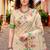 Sangam prints pink cotton blend woven work traditional saree