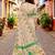 Sangam prints pink cotton blend woven work traditional saree