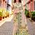Sangam prints green cotton blend woven work traditional saree